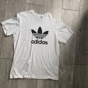 Black and white adidas shirt